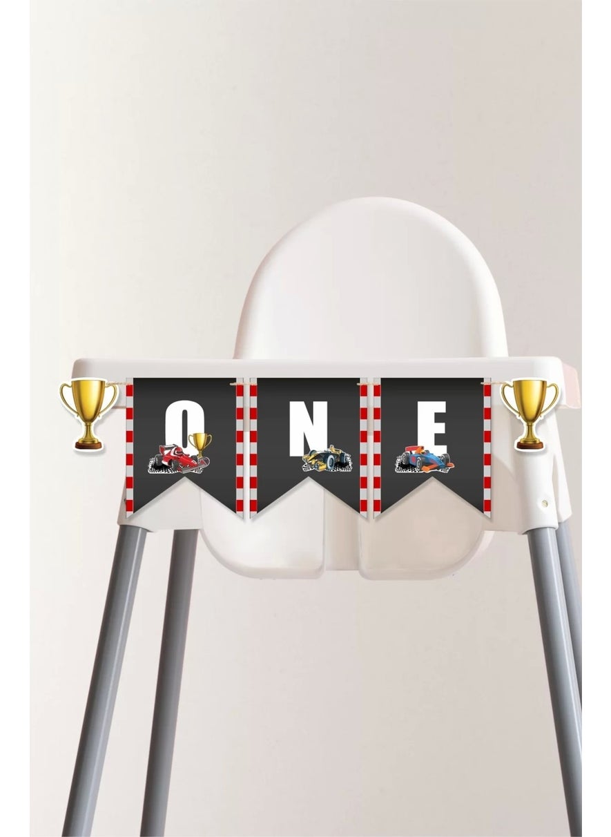 Neşeli Günlerim Happy Days Race Car One Banner *thick Paper 