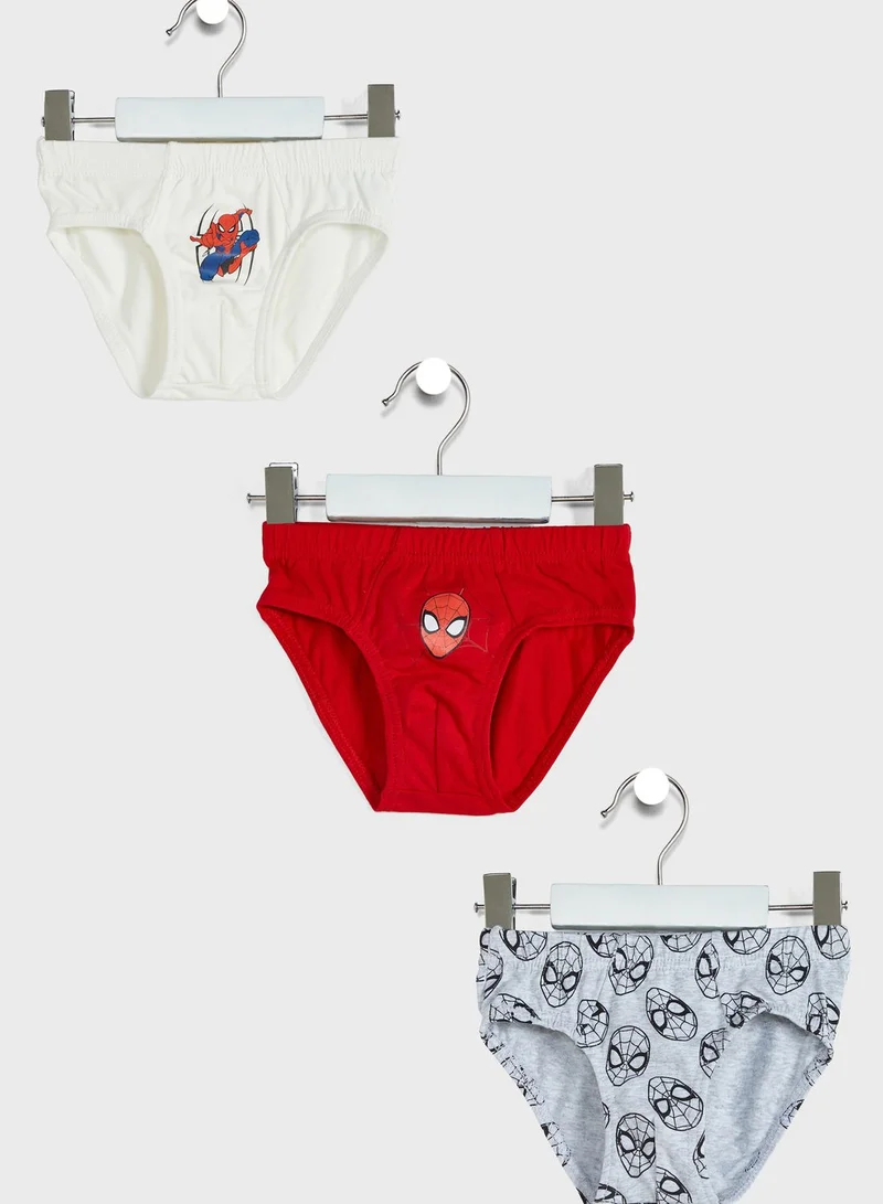 MARVEL Kids 3 Pack Spider Man Briefs