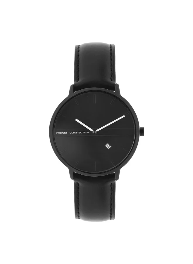 فرنش كونكشن French Connection Analog Black Dial Men's Watch-FCM0001C