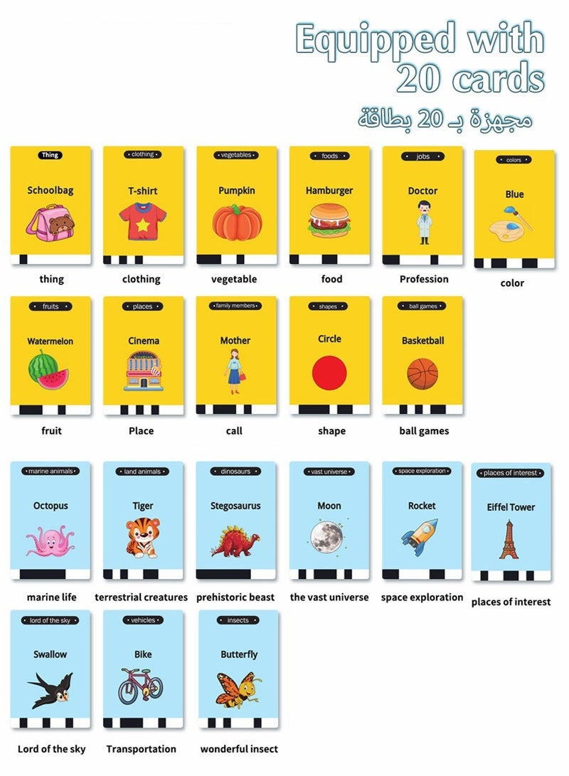 DURKU Talking Flash Card Drawing Learning Toys, Early Education Learning Toys, Early Development Study Board Toys for Boys and Girls - Image 3