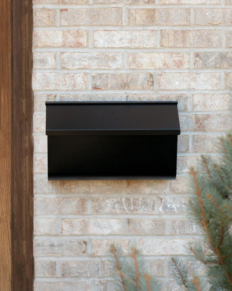 ARCHITECTURAL MAILBOXES Woodlands™ Wall-Mounted Mailbox for Outside, Rust-Resistant Galvanized Steel Metal Medium Mail Box, White Modern Wall Mailbox - Image 5