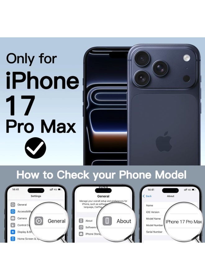 iPhone 17 Pro Max 360° Full Protection Magnetic Case with Built-in Screen Protector - Image 2
