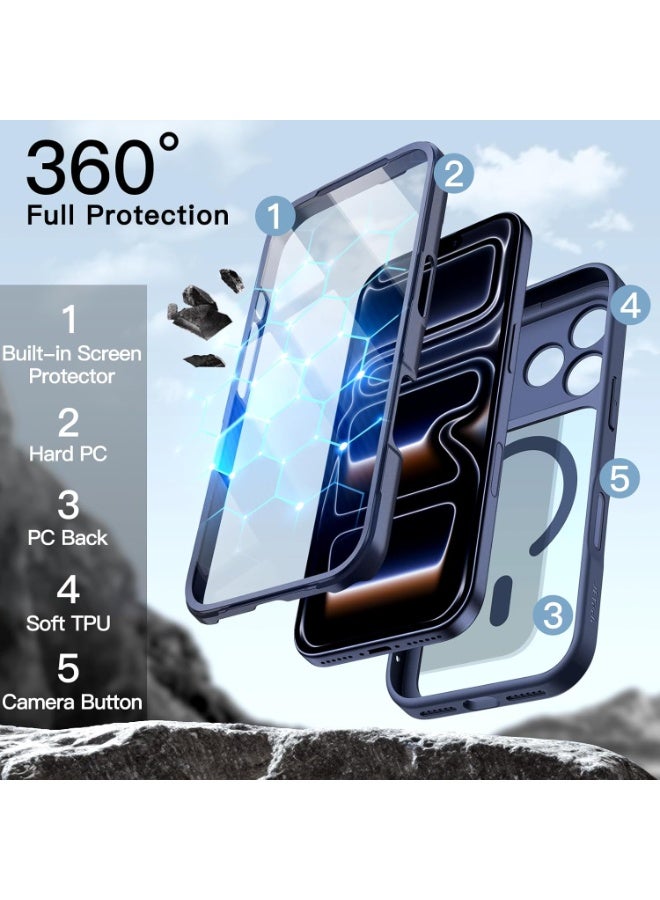 iPhone 17 Pro Max 360° Full Protection Magnetic Case with Built-in Screen Protector - Image 3