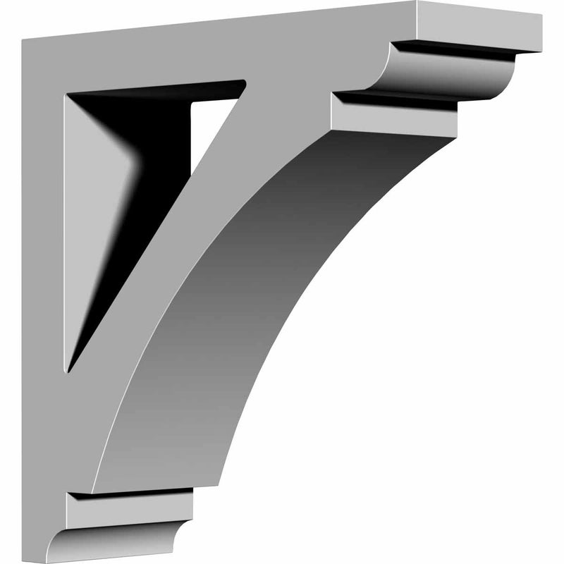 Ekena Millwork BKT04X12X12RI 4-Inch W x 12-Inch D x 12-Inch H Richmond Bracket - Image 1
