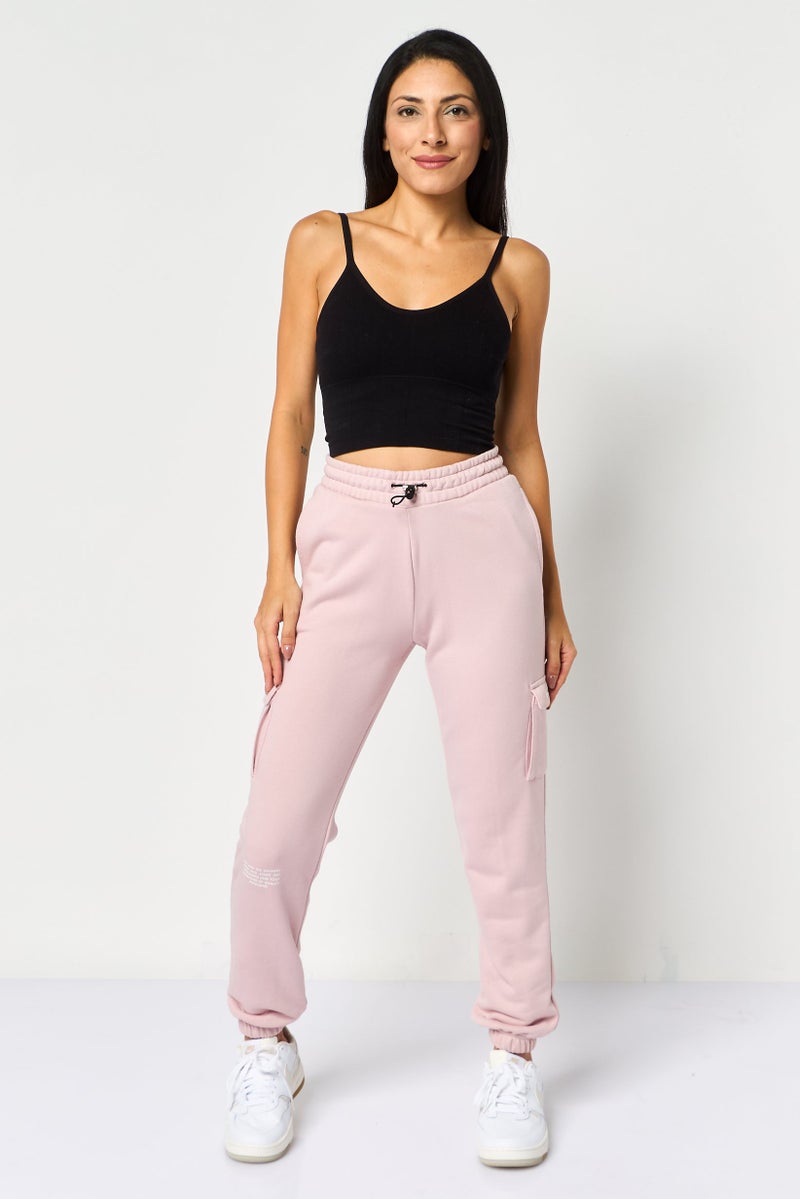Nike Women Standard Fit Outdoor Sweatpants, Light Pink - Image 2