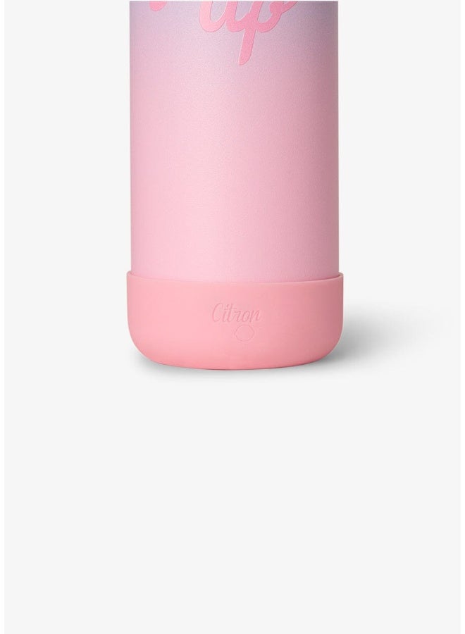 Citron - Glow Up Stainless Steel Vacuum Insulated Kids Water Bottle - Blue Pink - 750 ml - Image 3
