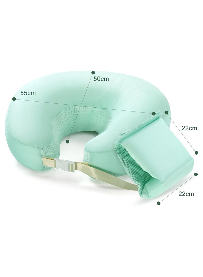 Nursing Pillows for Breastfeeding, Ergonomic Support for Mom and Baby, Breastfeeding Pillows with Adjustable Waist Belt & Detachable Cotton Cover  - Image 5