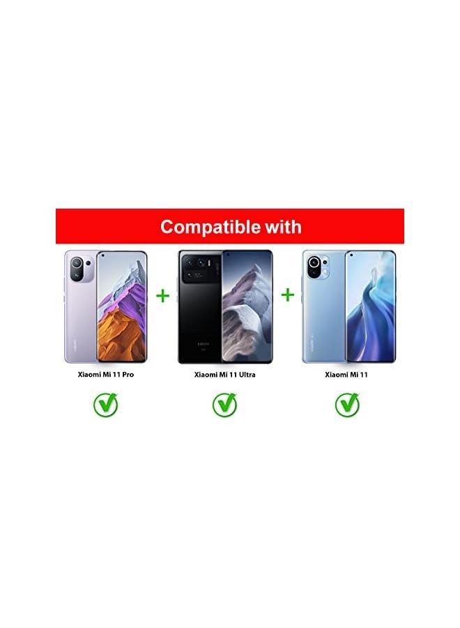 بروماس واقي شاشة زجاجي لهاتف Mi 11 Ultra واقي شاشة زجاجي كامل الغراء من الحافة إلى الحافة - Image 2