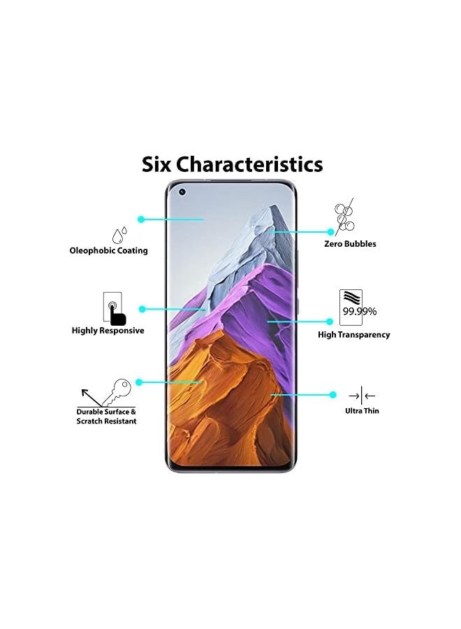 بروماس واقي شاشة زجاجي لهاتف Mi 11 Ultra واقي شاشة زجاجي كامل الغراء من الحافة إلى الحافة - Image 3