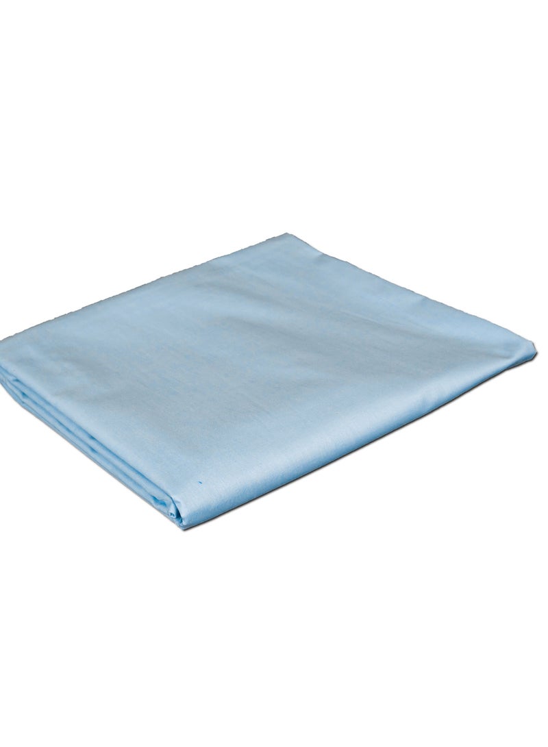 Home of linens ملاءة مسطحة باللون الأزرق الفاتح 180 × 260  - Image 2