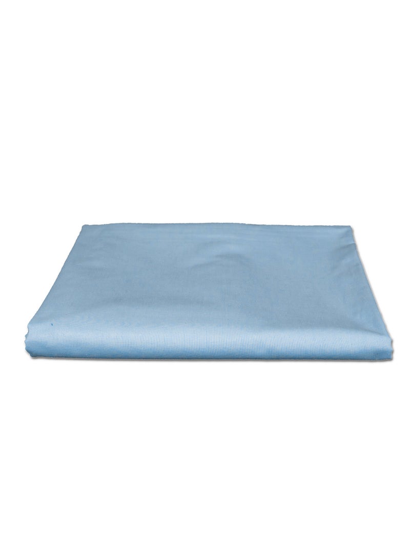 Home of linens ملاءة مسطحة باللون الأزرق الفاتح 180 × 260  - Image 1