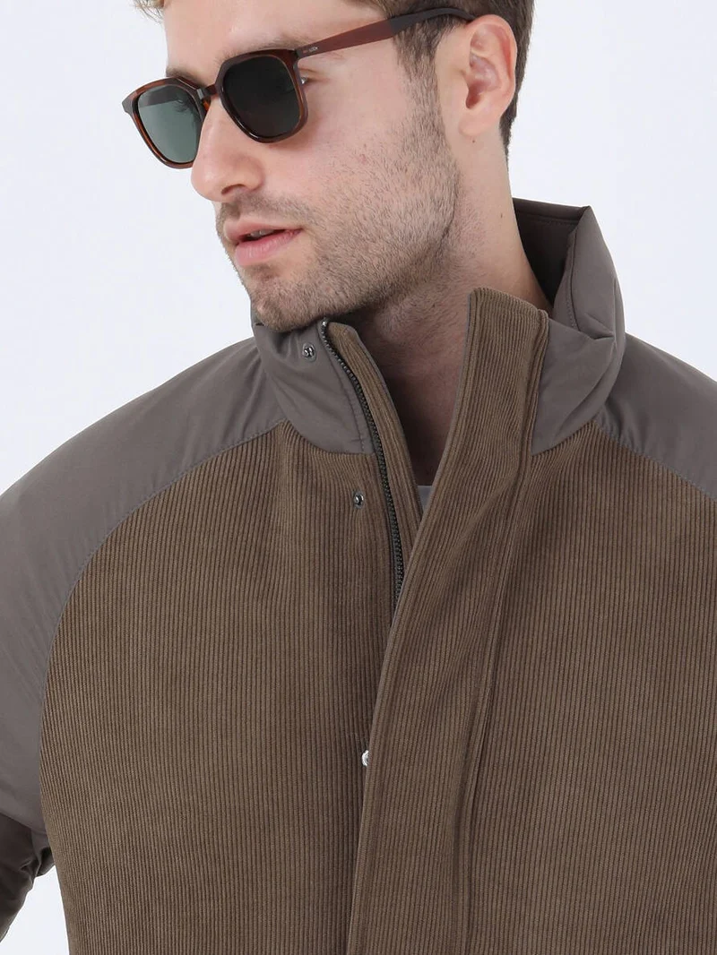 Kip Light Brown Woven Coat