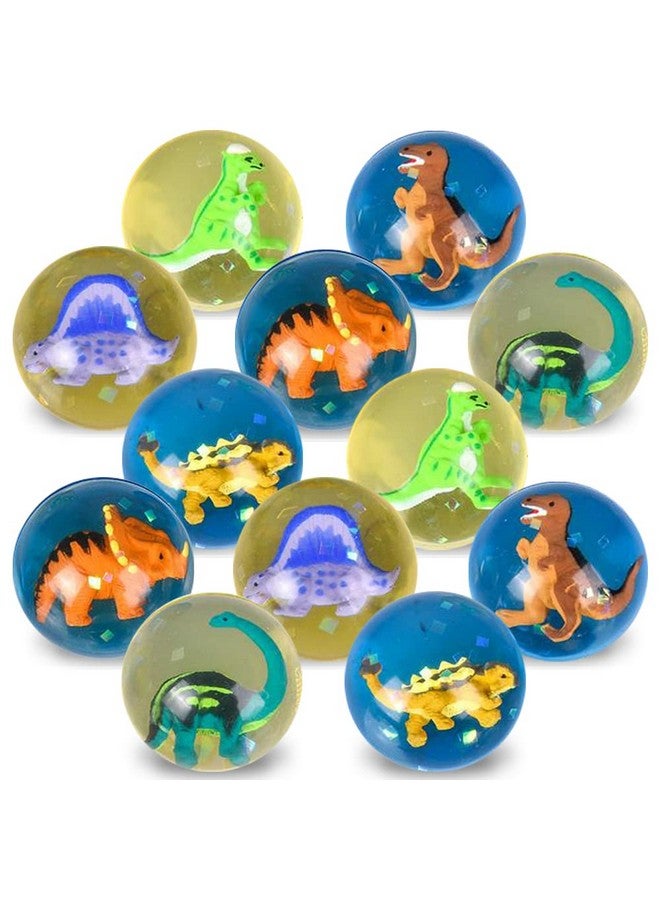 ArtCreativity High Bounce Balls With 3D Dinosaur Inside Set Of 12 Dino High Bounce Balls For Kids Outdoor Toys For Encouraging Active Play Dinosaur Party Favors & Pinata Stuffers For Boys & Girls - Image 2