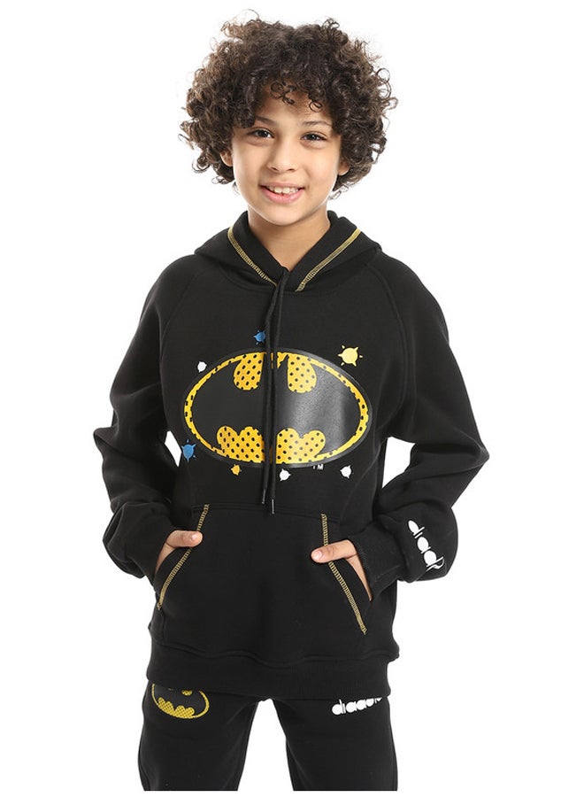 DIADORA هودي قطن (مطبوع باتمان) للأولاد - Image 1