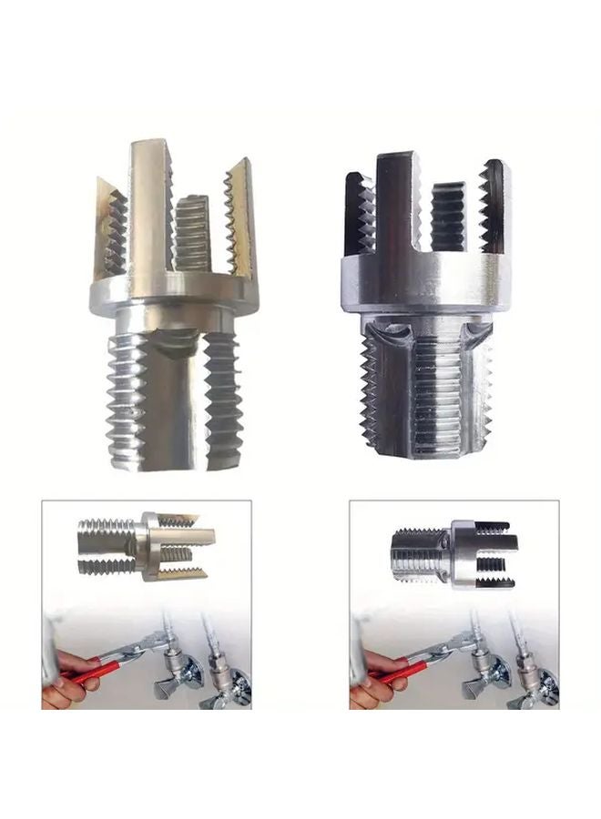 2Pcs Steel Water Pipe Inner Hole Opening Device with Inner Outer Wire Integrated - Image 5
