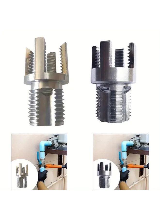 2Pcs Steel Water Pipe Inner Hole Opening Device with Inner Outer Wire Integrated - Image 3