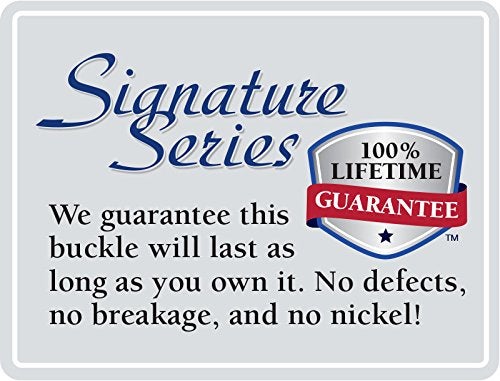 Nickel Smart Silver Square Titanium Belt Buckle for 1¼ Inch Straps - Nickel Free Belt Buckle with Brushed Satin Finish - Image 3
