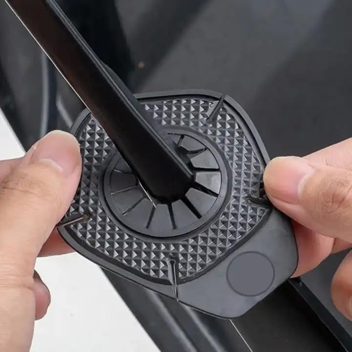 KRIDARSH 2PCS Car Wiper Arm Hole Protection Pad Silicone Windshield Wiper Arm Hole Protector Dust Cover Accessories Universal for Most Cars Trucks SUV Black - Image 5