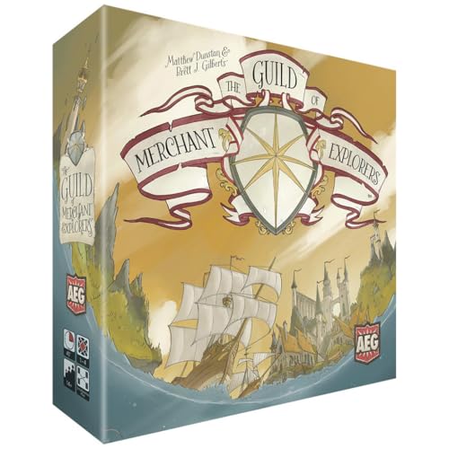 AEG The Guild of Merchant Explorers  Explore The World Establish New Settlements  Nautical Voyage Adventure Board Game  14 Players  Ages 10 - Image 1