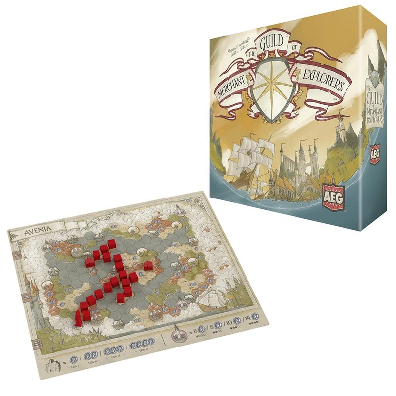AEG The Guild of Merchant Explorers  Explore The World Establish New Settlements  Nautical Voyage Adventure Board Game  14 Players  Ages 10 - Image 3