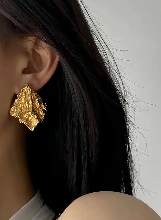 Golden Stainless Steel Earring