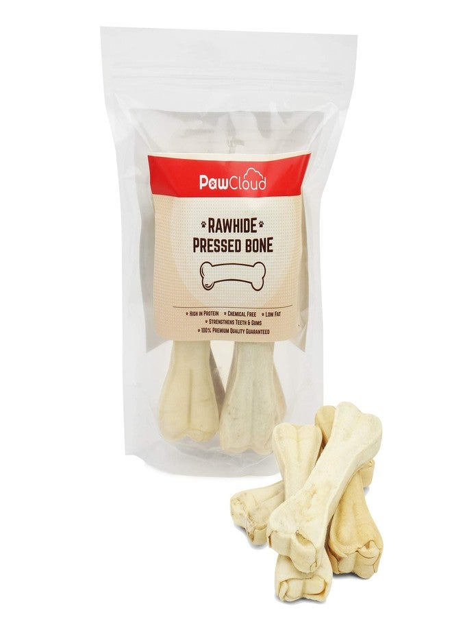 PawCloud Rawhide Pressed Dog Chew Bone, Dog Bone Treat, 3 Inches, 200 gm (Approx 6 Piece) - Image 2