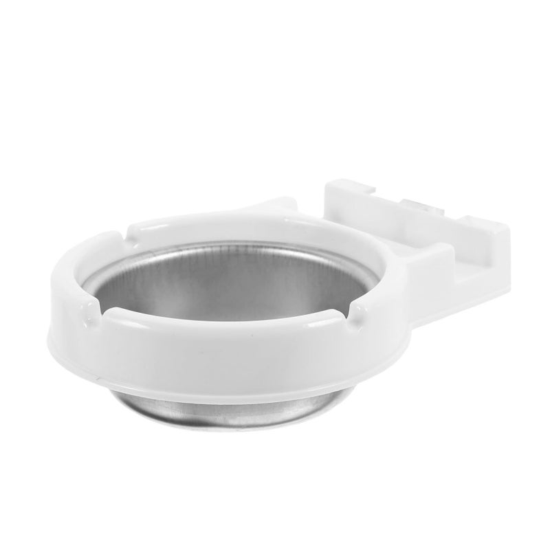 White Wall Mounted Ashtray Indoor Smoking Ash Bin for Home Decor - Image 2