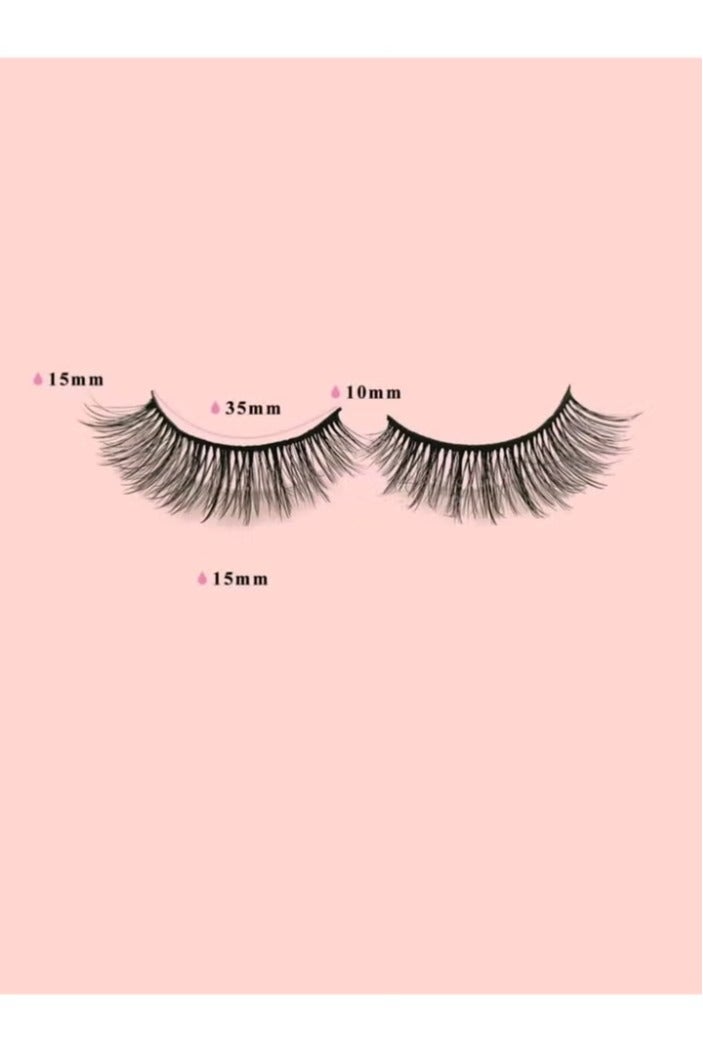 Shein Mink False Eyelashes - 20 Pairs of Natural-Looking Fluffy Mink Lashes, Soft Cat Eye Lashes, Reusable - Image 3