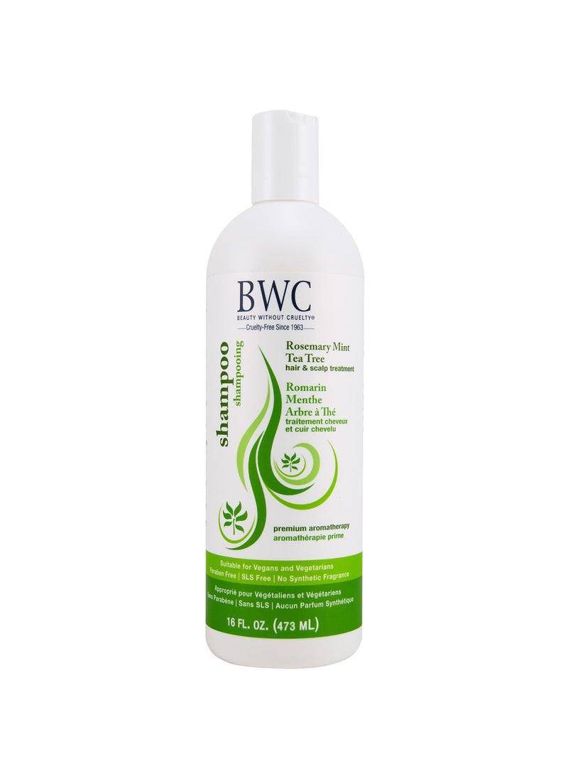 Beauty Without Cruelty - Beauty Without Cruelty Shampoo, Clarifying Rosemary Mint Tea Tree – Aromatherapy Hair & Scalp Treatment, SLS-Free, Vegan-Friendly & Cruelty-Free, 16 Oz - Image 1
