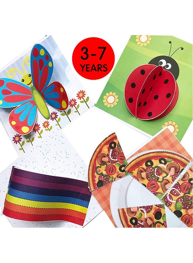 WONDRBOX Art & Craft Activity Kit - Practice Scissor Skills, Birthday Returns Gift for Kids Girls & Boys Ages 3, 4, 5, 6, 7 Girls and Boys,Multicolor | Pack of 6 - Image 3