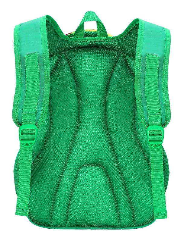 Frantic Waterproof Polyester 26 L 4 Compartment School Backpack With Pencil/Staionery Pouch School Bag Class 1 to 8 Daypack Picnic Bag For School Going Boys & Girls(RR_4Zipper_Green_Dinosaurs_24_A) - Image 2