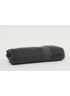 White Rose منشفة بريكس - 500 غم/م² - 100% قطن تيري - شيت استحمام 80x160 سم - لمسة فاخرة - جفاف سريع - عالية الامتصاص - رمادي  - Image 2