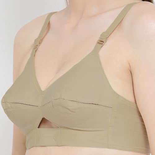 Rupa Softline Rupa Women Softline Chanderkiran Full Coverage, Non-Padded, Wireless Cotton Everyday Bra with Adjustable Straps, Pack of 6 Multicolour, Size_36 - Image 3