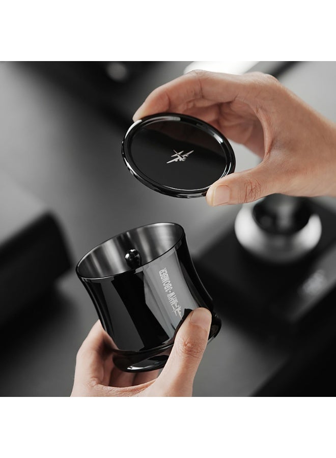 ام اتش دابيلو - ثري بومبار طقم أكواب إسبريسو و مطحنة قهوة MHW-3BOMBER، قمع جرعات من سبائك الألومنيوم مع محرك، موزع قهوة مطحون لمرشح قهوة 58 مم، أسود - Image 5