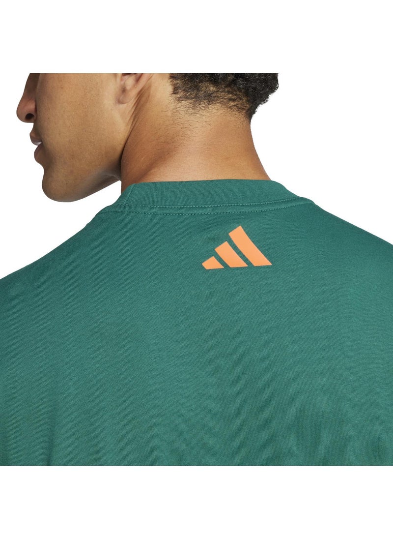 Adidas U Ksa Tee Green Training T-Shirts For Unisex Xs - Image 5