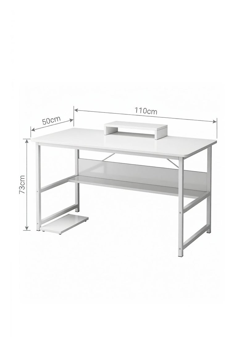 Visionnaire 110*50 cm Office Table Computer Desk with Bookshelf - Simple Style Study  Desk and Gaming Table - Image 4