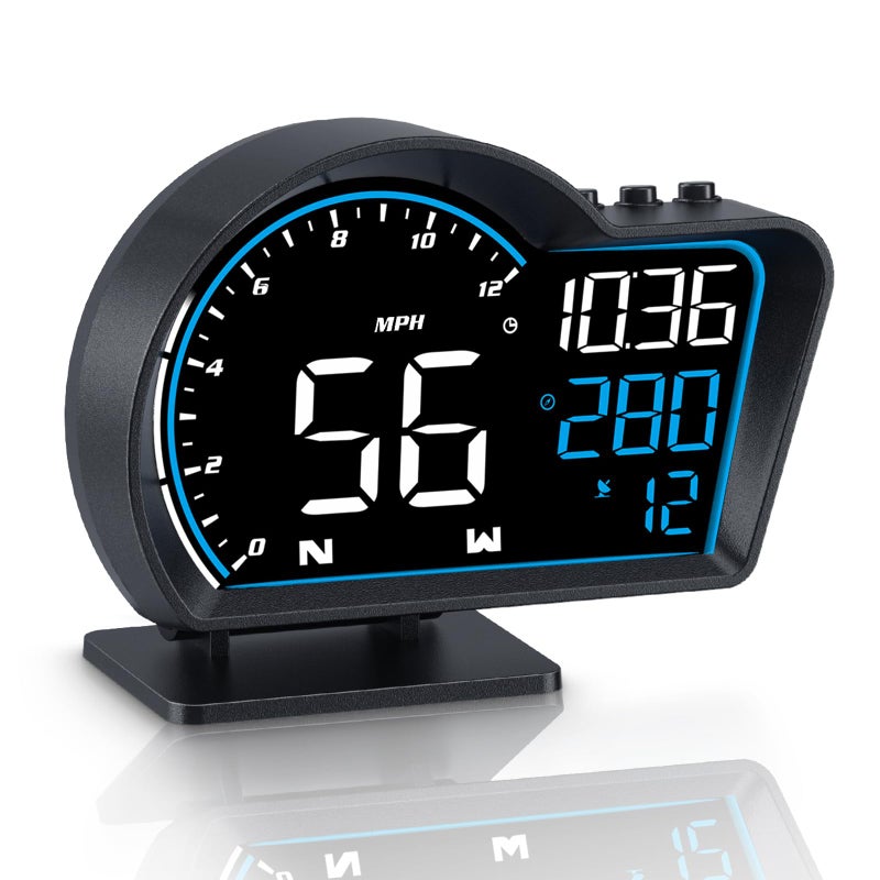 SinoTrack HUD Digital GPS Speedometer for Car Universal Heads Up Display Oversize Screen Large LCD MPH Speedometer Speed Fatigued Diving Alert OverSpeed Alarm Compass for All Vehicle