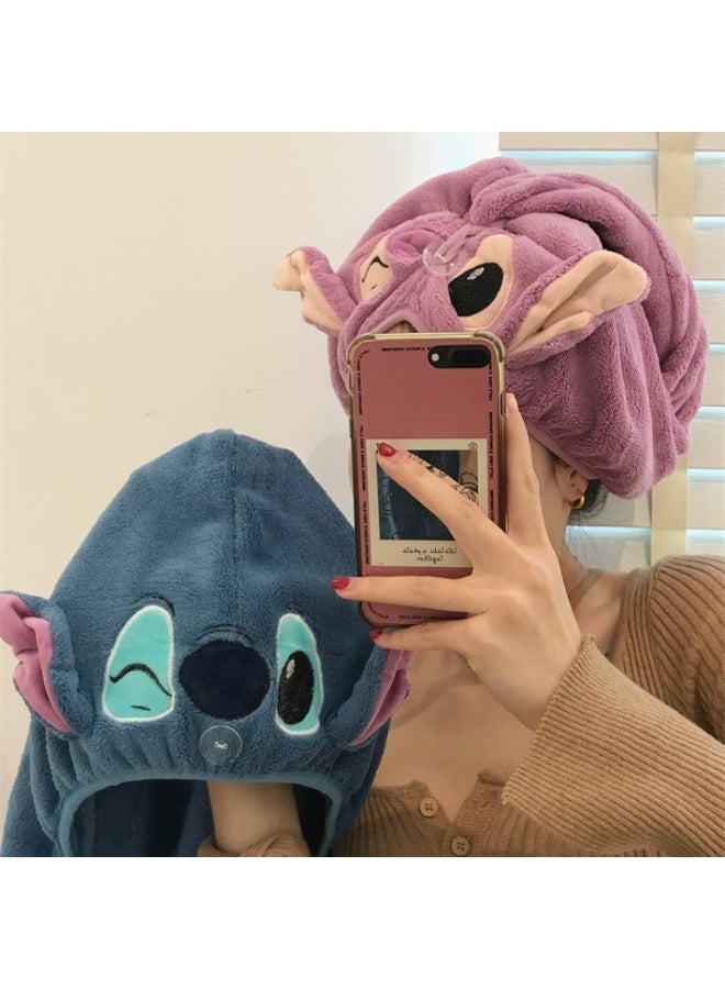 Stitch Cartoon Hair Drying Cap, Set of 2 - Image 3