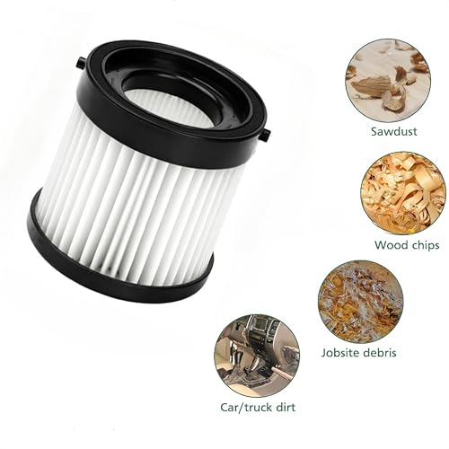 Ccedviery 2-Pack HEPA Dry Filter Replacement for Milwaukee 0882-20 M18 Compact Vacuum, Compatible with Part #49-90-0160 & 49-90-1951 – Dust-Free Vacuum Accessories - Image 3