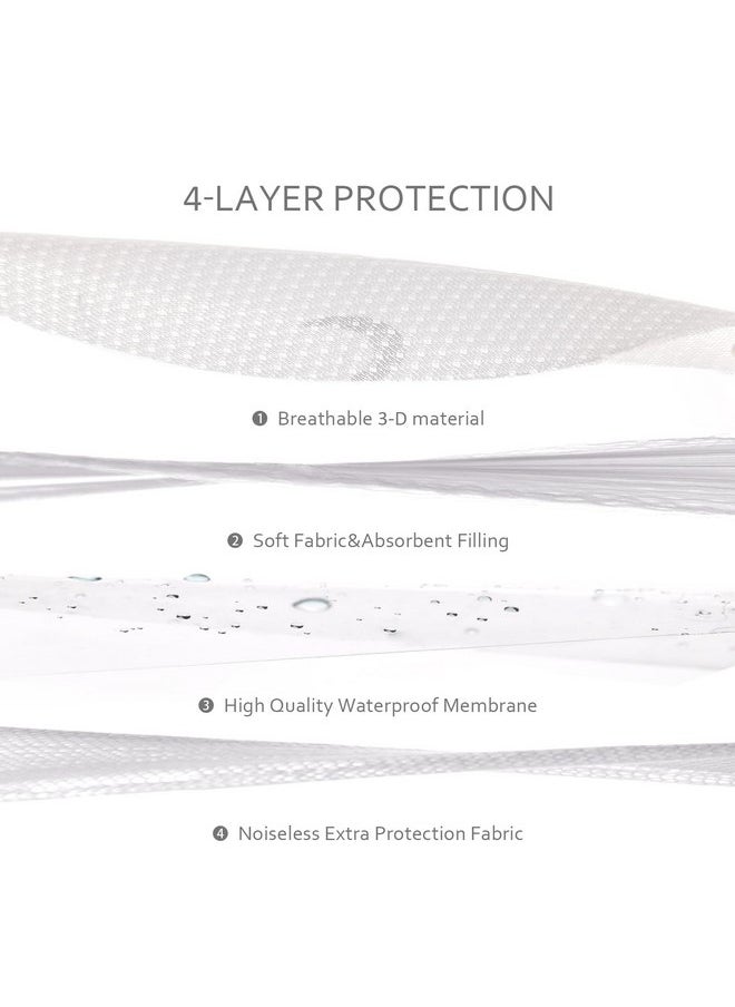 Moonsea Waterproof Bassinet Mattress Pad Cover Compatible with Halo Bassinest Swivel, Glide Sleeper, Waterproof Bassinet Mattress Protector, Breathable Proven to Reduce Suffocation Risk, Grey Star  - Image 4