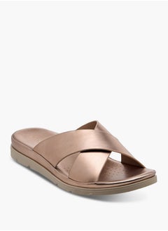 Le Confort Women's Solid Slip-On Cross Strap Sandals  - Image 2