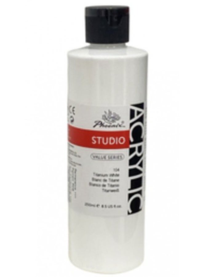 فينيكس ألوان اكريليك استديو 250 ملم لون أبيض 104