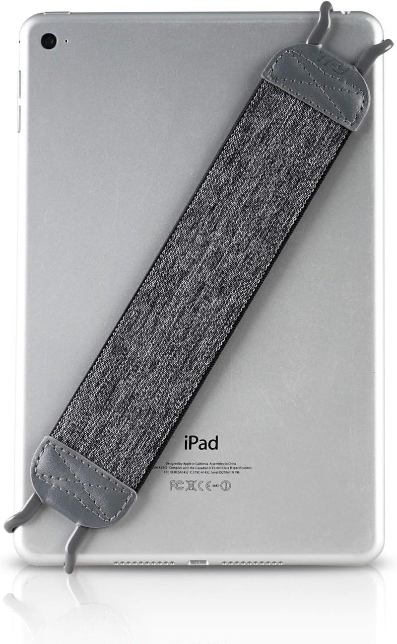 TFY حامل جهاز لوحي TFY مع حزام يد لجهاز iPad Air 5 Mini 6 Pro 1197 بوصة Samsung Galaxy Tab المزيد حزام مرن مزدوج الطبقة حوامل معدنية قوية رمادي - Image 2