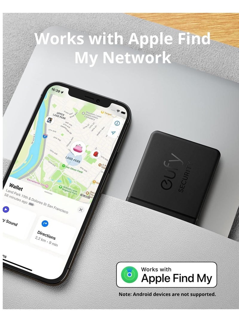 eufy Security SmartTrack Card Bluetooth Item Finder and Key Finder, Works with Apple Find My (iOS Only), Up to 3-Year Battery Life, 2.4mm Thickness, Find your Wallets, Purses (Android Not Supported) - Image 3