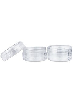 Pana 10Pcs Small Travel Containers, Clear Sample Containers With Screw Lids, 5 Size 3/5/10/15/20 Gram Sample Jars With 12Pcs Labels And 2Pcs Mini Disposable Spatula, Makeup Sample Containers Bpa Free  - Image 3
