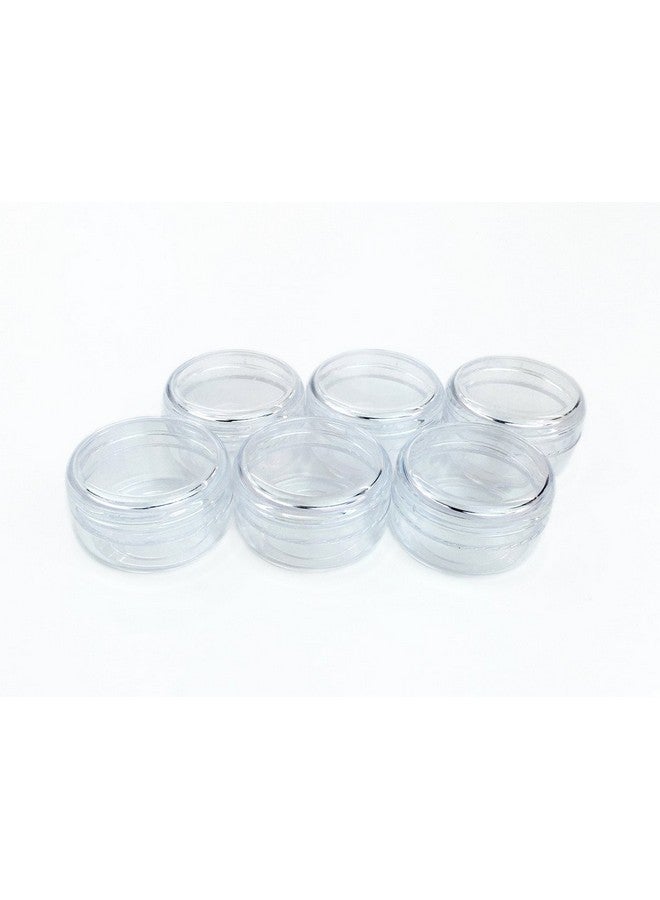 Pana 10Pcs Small Travel Containers, Clear Sample Containers With Screw Lids, 5 Size 3/5/10/15/20 Gram Sample Jars With 12Pcs Labels And 2Pcs Mini Disposable Spatula, Makeup Sample Containers Bpa Free - Image 4