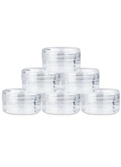 Pana 10Pcs Small Travel Containers, Clear Sample Containers With Screw Lids, 5 Size 3/5/10/15/20 Gram Sample Jars With 12Pcs Labels And 2Pcs Mini Disposable Spatula, Makeup Sample Containers Bpa Free  - Image 5