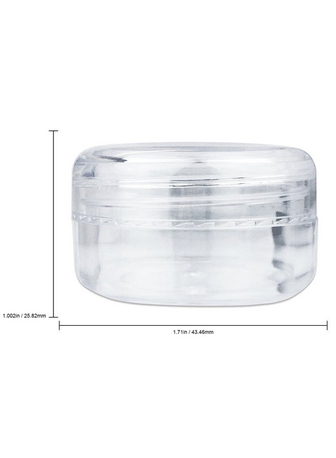 Pana 10Pcs Small Travel Containers, Clear Sample Containers With Screw Lids, 5 Size 3/5/10/15/20 Gram Sample Jars With 12Pcs Labels And 2Pcs Mini Disposable Spatula, Makeup Sample Containers Bpa Free - Image 2