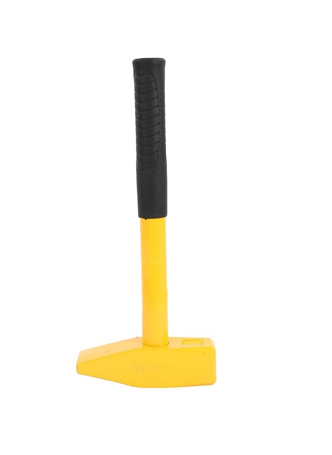 LAWAZIM - Hammer -500g Yellow- Heavy-Duty Blacksmith and Forging Square Hammer with Ergonomic Anti-Vibration Handle, Dual-Face Precision Striking for Metalworking, Construction, Tinning and DIY Projects - Image 1