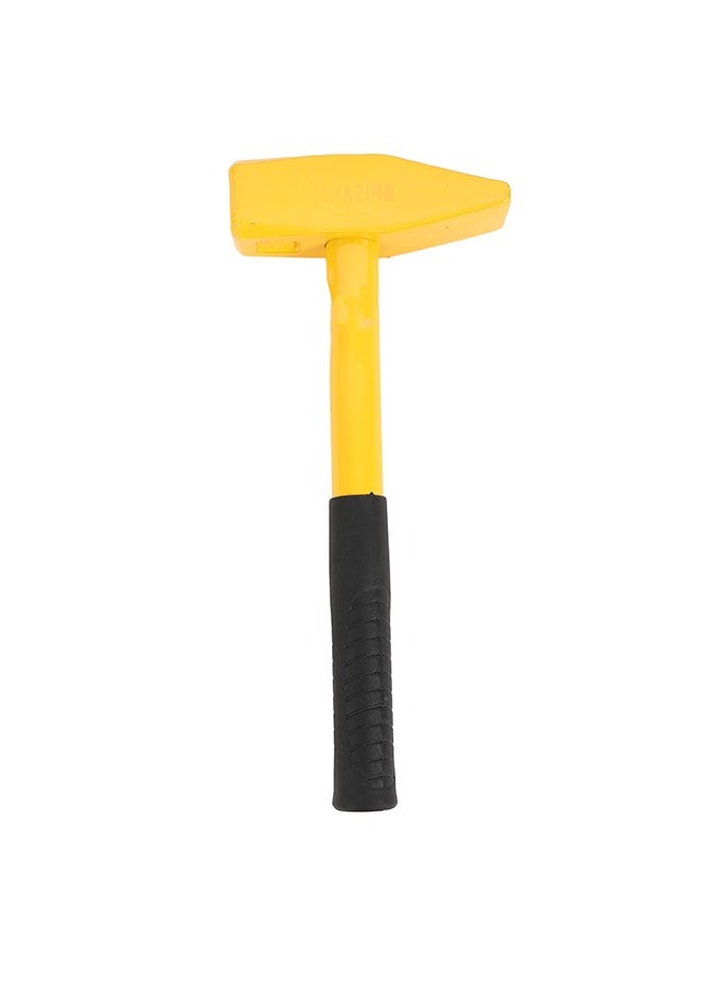 LAWAZIM - Hammer -500g Yellow- Heavy-Duty Blacksmith and Forging Square Hammer with Ergonomic Anti-Vibration Handle, Dual-Face Precision Striking for Metalworking, Construction, Tinning and DIY Projects - Image 1